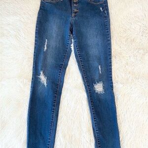 RSQ Girls Blue Distressed Jeans